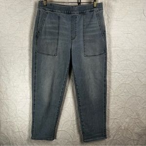 Madewell light wash pull on style elastic waistband soft denim jeans women’s S